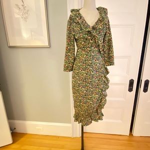 Top shop flowery wrap dress